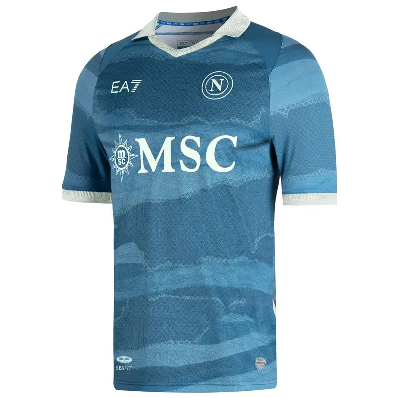 Nápoles 2024/25 Camisa Limitada Partenope - Azul