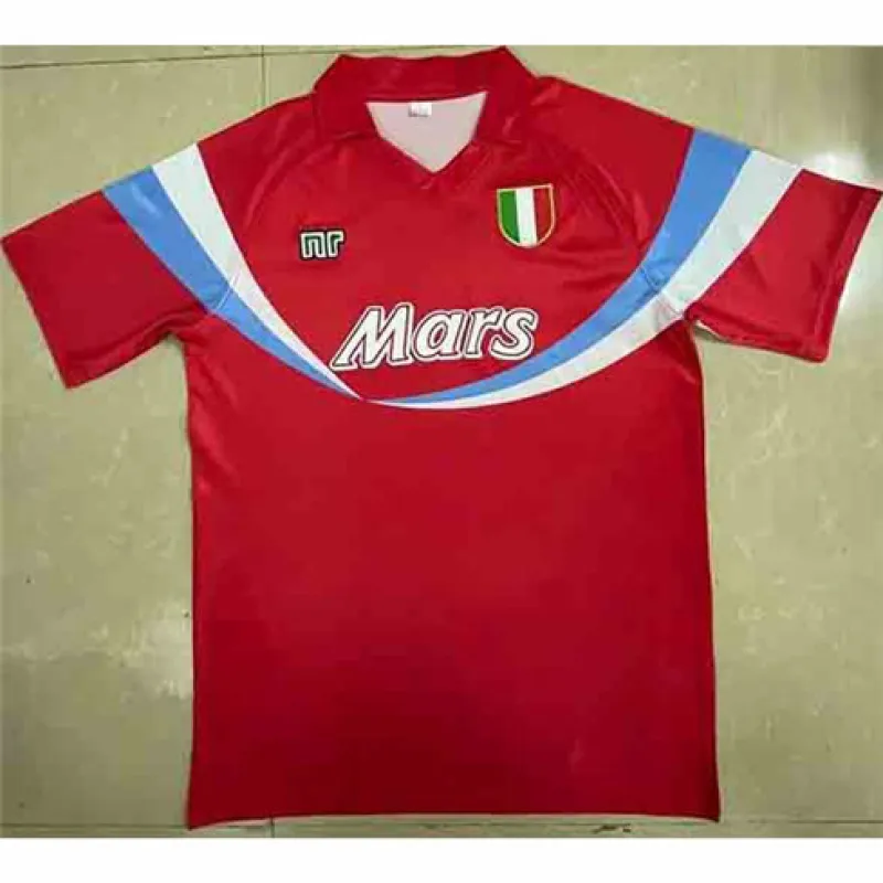 Napoli 1990/91 Away Retro Jersey - Red