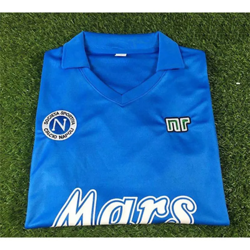 Maillot rétro domicile de Naples 1988/89 - Bleu