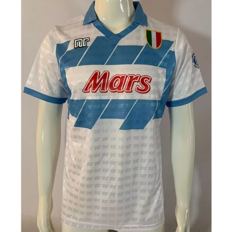 Camiseta retro de visita de Nápoles 1991 - 93 - Blanca