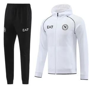 Napoli 2024/25 Hooded Sports Jacket - White