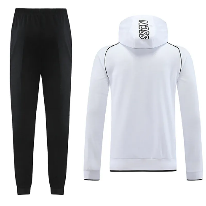 Napoli 2024/25 Hooded Sports Jacket - White