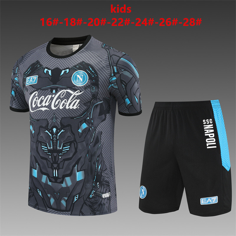 Napoli 2025/26 Kinder Trainingsanzug grau