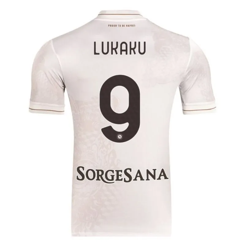 Napoli LUKAKU 2025/26 Away Jersey - Beige