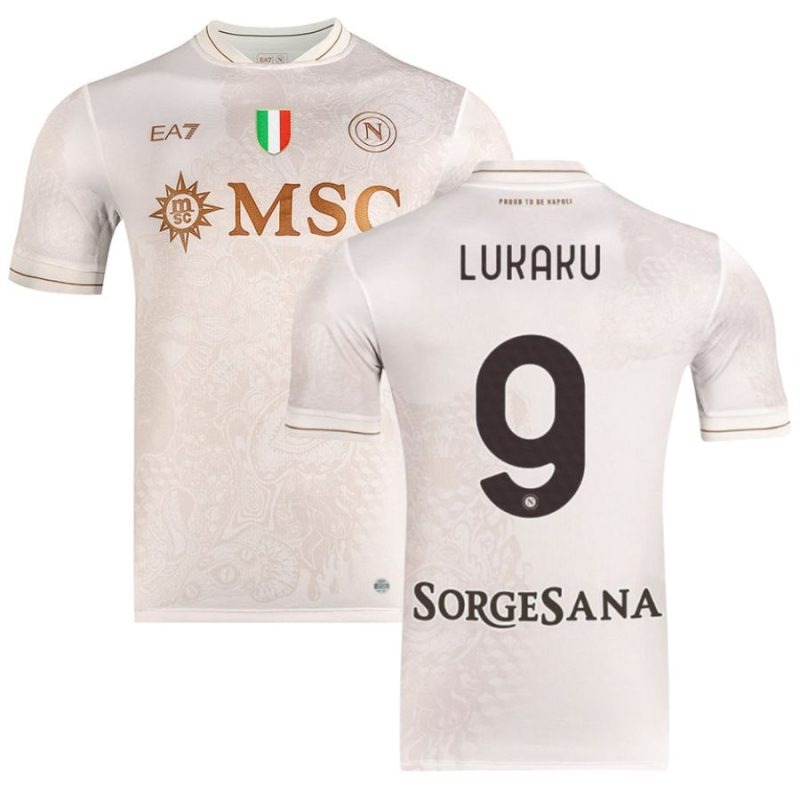 Napoli LUKAKU 2025/26 Away Jersey - Beige
