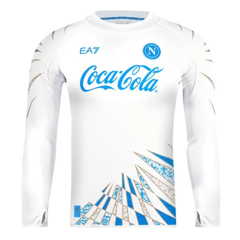 Napoli 2025/26 Pre-Match Long Sleeve Jersey - White