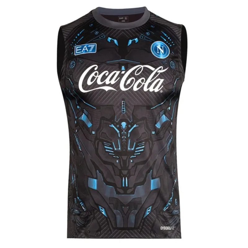 Napoli 2025/26 Sleeveless Training Jersey - Black