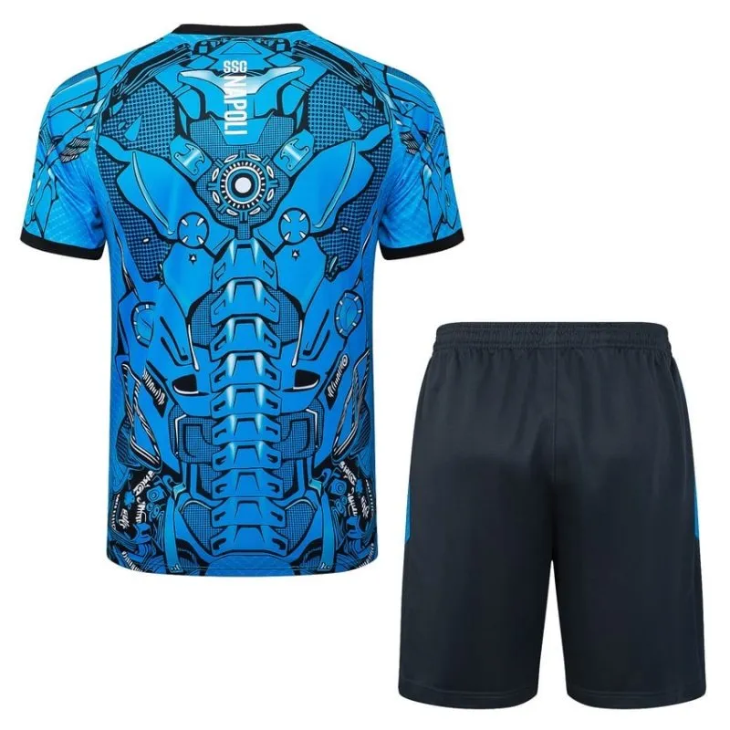 Nápoles 2025/26 Camiseta de entrenamiento + Pantalones cortos - Azul