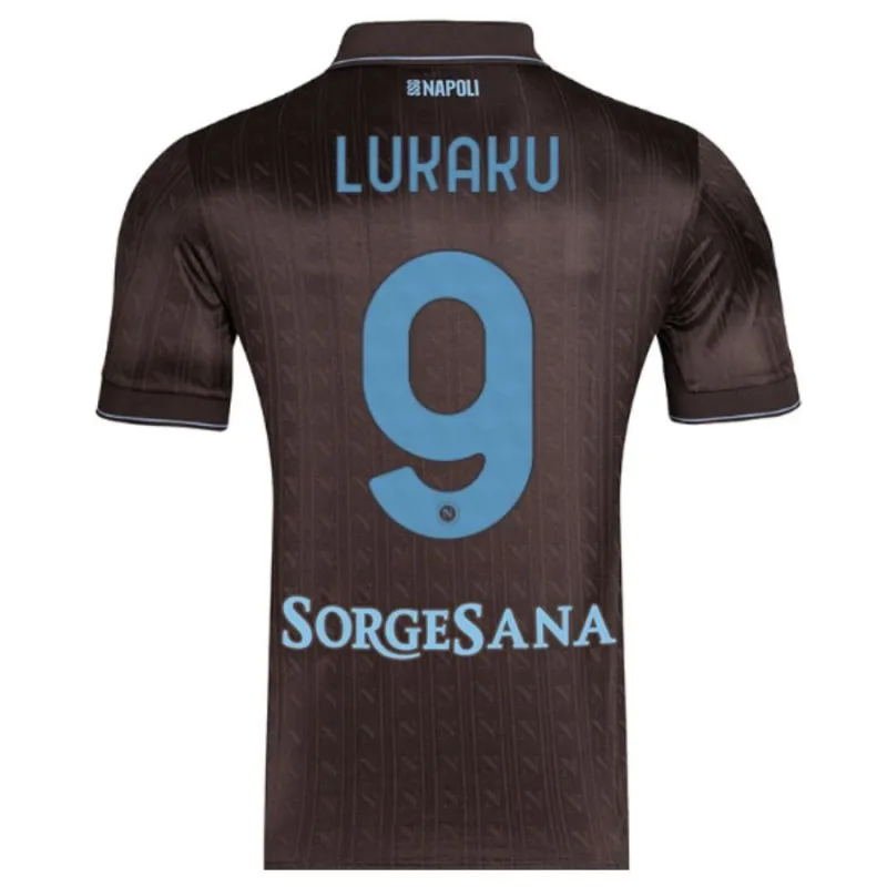 Napoli LUKAKU 2025/26 Third Kids Kit - Black