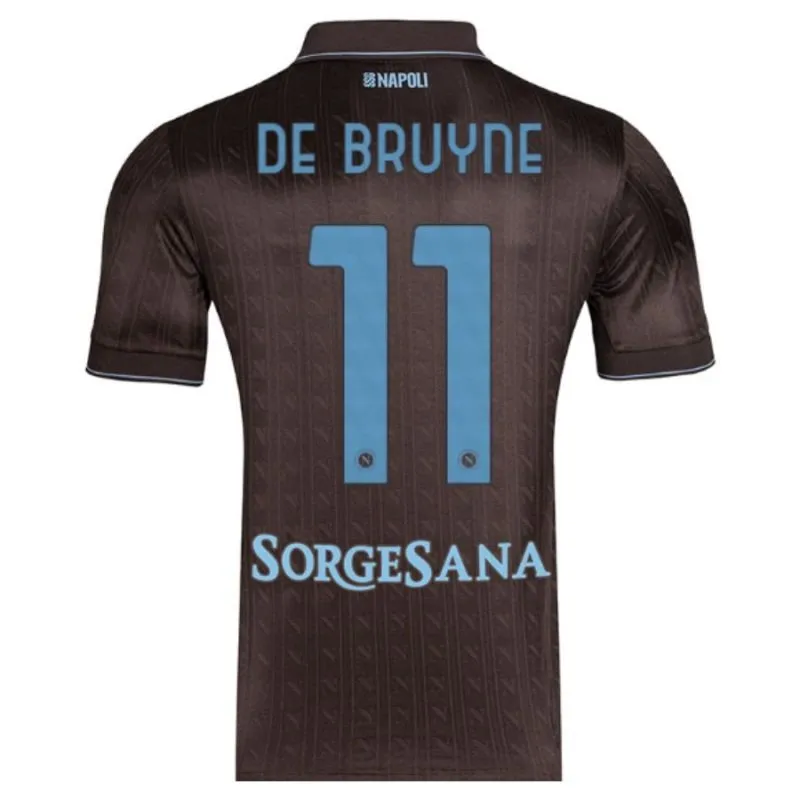 Napoli DE BRUYNE 2025/26 Kit bambino Third - Nera