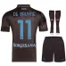 Napoli DE BRUYNE 2025/26 Kit bambino Third - Nera