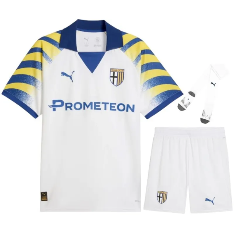 Ensemble Maillot Third Enfant de Parme 2025/26 - Bleu/Jaune