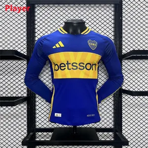 Maillot de domicile à manches longues pour joueurs de Boca Juniors 2024/25 - Bleu