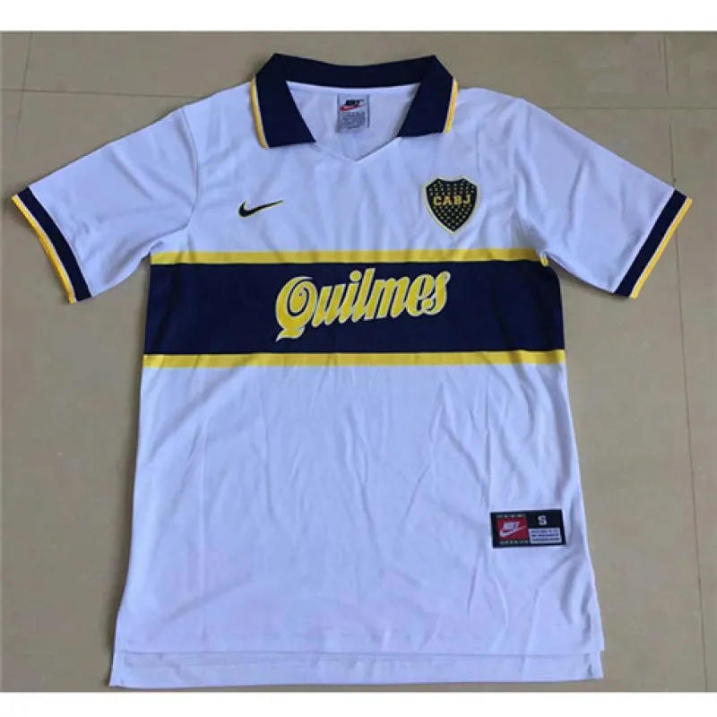 Maglia retrò di trasferta di Boca Juniors 1997 - Bianca