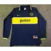 Boca Juniors 1997 Retro Heim Langärmel Trikot - Blau