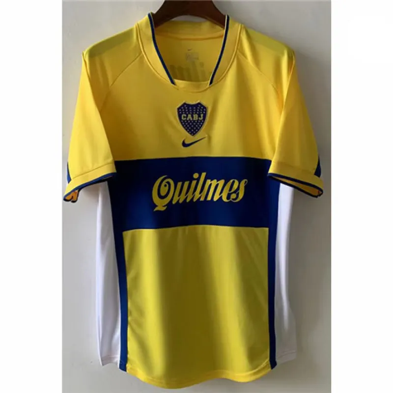 Maglia retrò di trasferta di Boca Juniors 2001 - Gialla