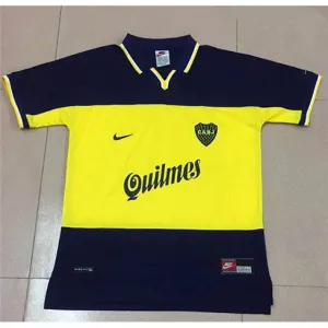 Maglia retrò di campo di casa di Boca Juniors 1999 - Gialla