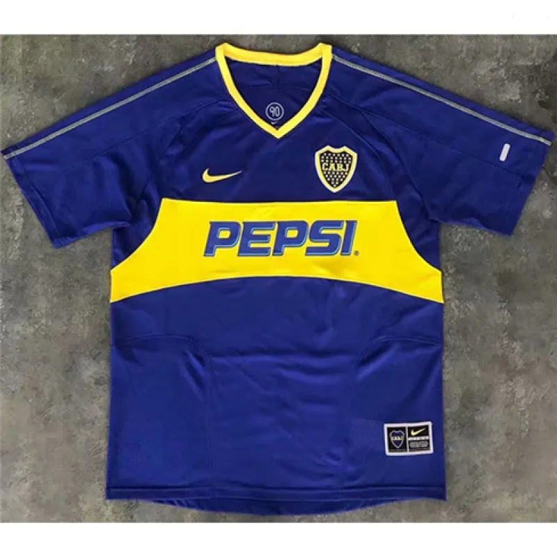 Maillot retrô domicile de Boca Juniors 2003/04 - Bleu