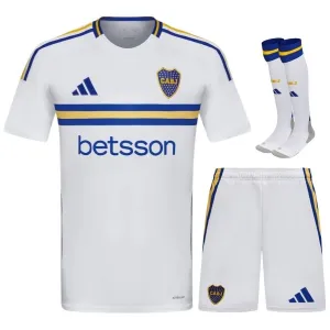 Set di maglie per bambini di trasferta di Boca Juniors 2024/25 - Bianca