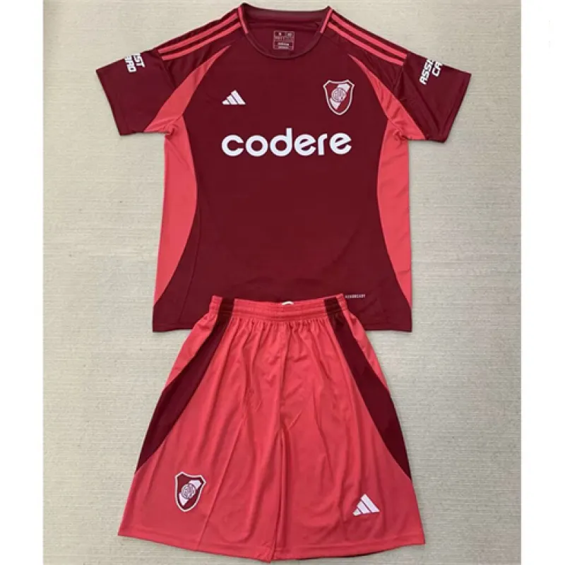 River Plate 2024/25 Kids' Away Jersey - Red