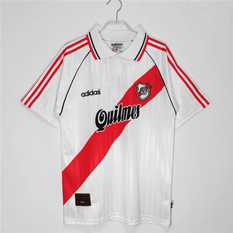 Camiseta retro de campo de River Plate 1995/96 - Blanca