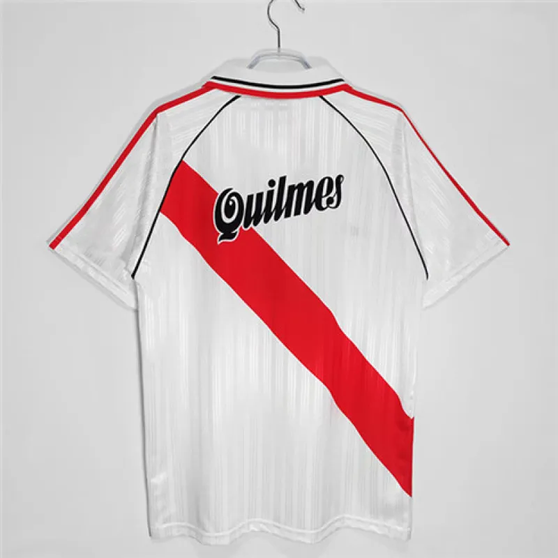 Camiseta retro de campo de River Plate 1995/96 - Blanca