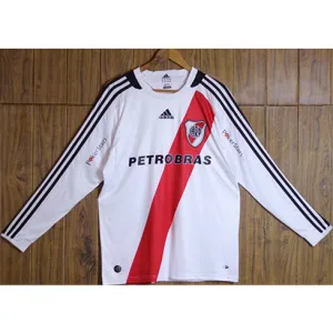 River Plate 2009 Home Retro Long Sleeve Jersey - White