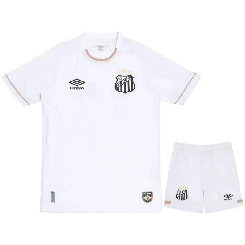 Kit Enfant Domicile Santos 2026/27 Blanc