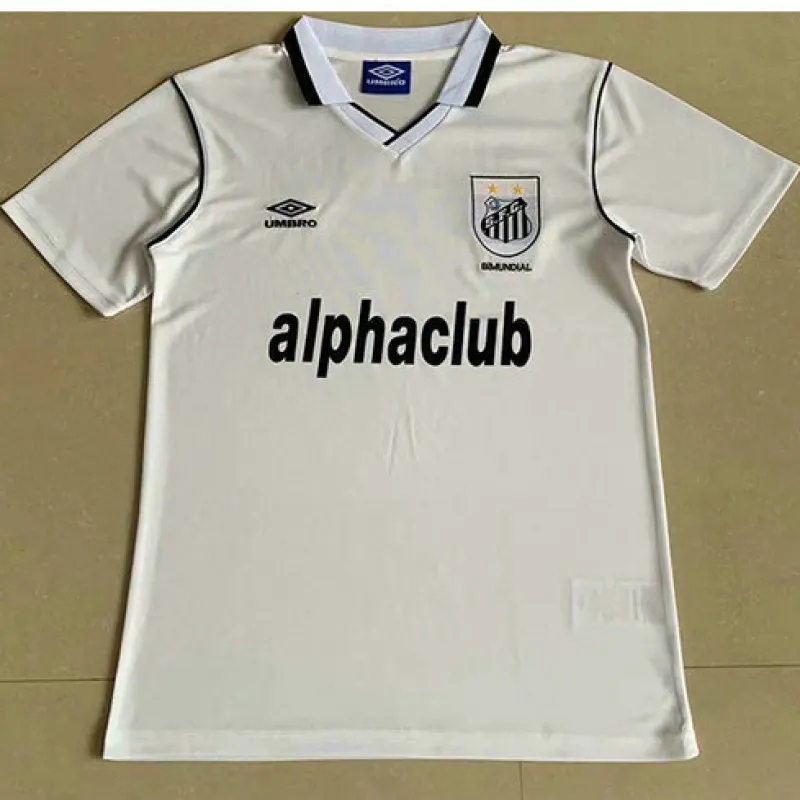 Santos 2001 Retro Heimtrikot - Weiß
