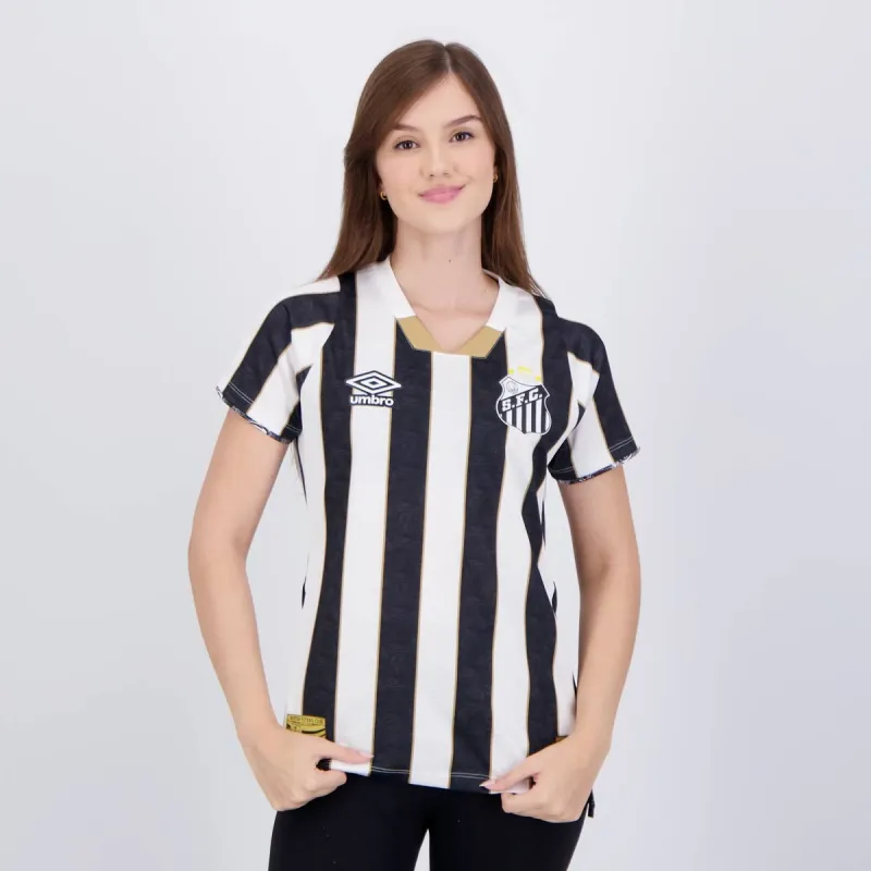 Santos 2024/25 Away Women's Jersey - Black