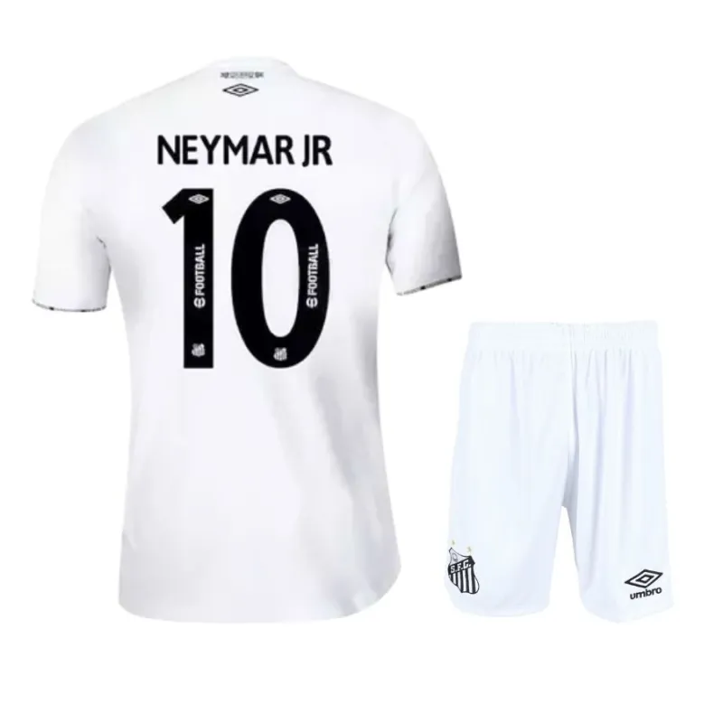 Neymar's Santos 2024/25 Home Kids' Jersey Set - White