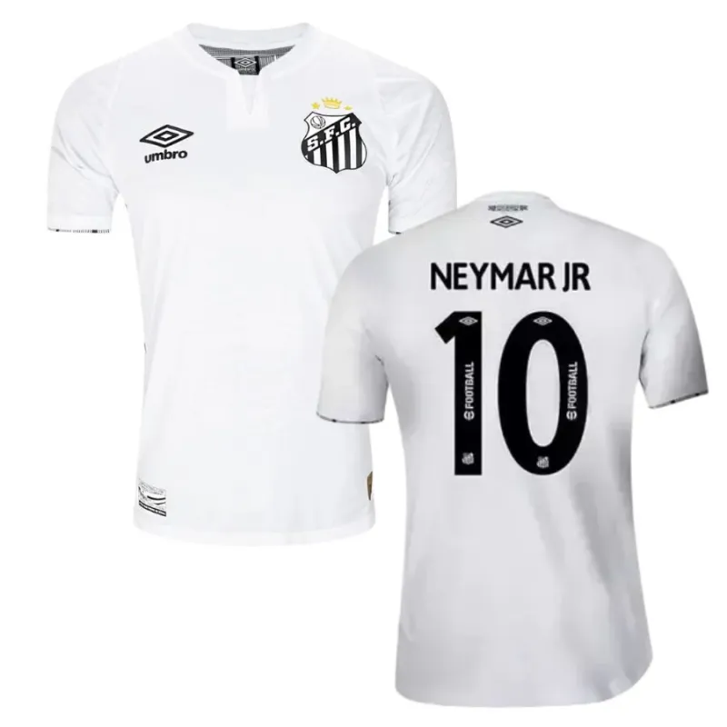 Neymar's Santos 2024/25 Home Kids' Jersey Set - White