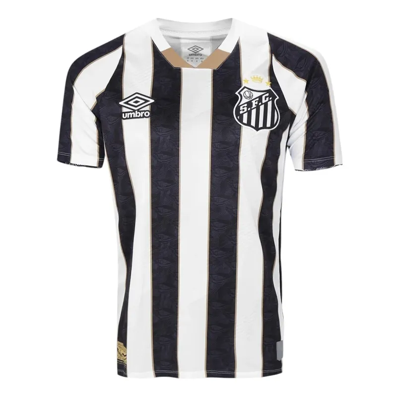 Maillot d'extérieur pour enfants de Santos 2024/25 de Neymar - Noir