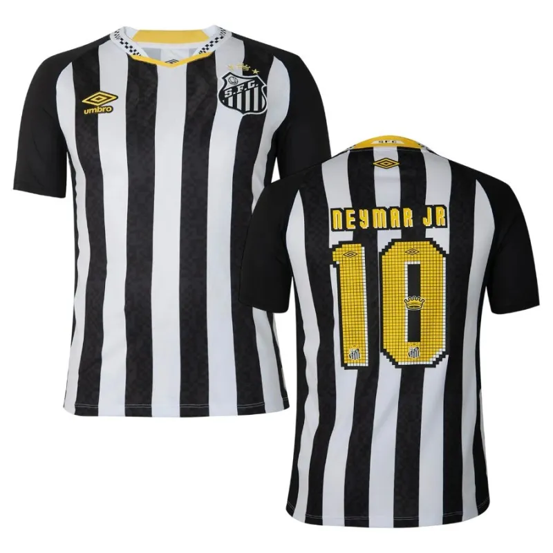 Santos NEYMAR Camisa infantil 2025/26 de visita - Negro
