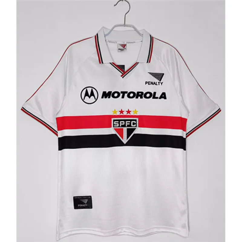 Maillot rétro domicile de São Paulo en 2000 - Blanc