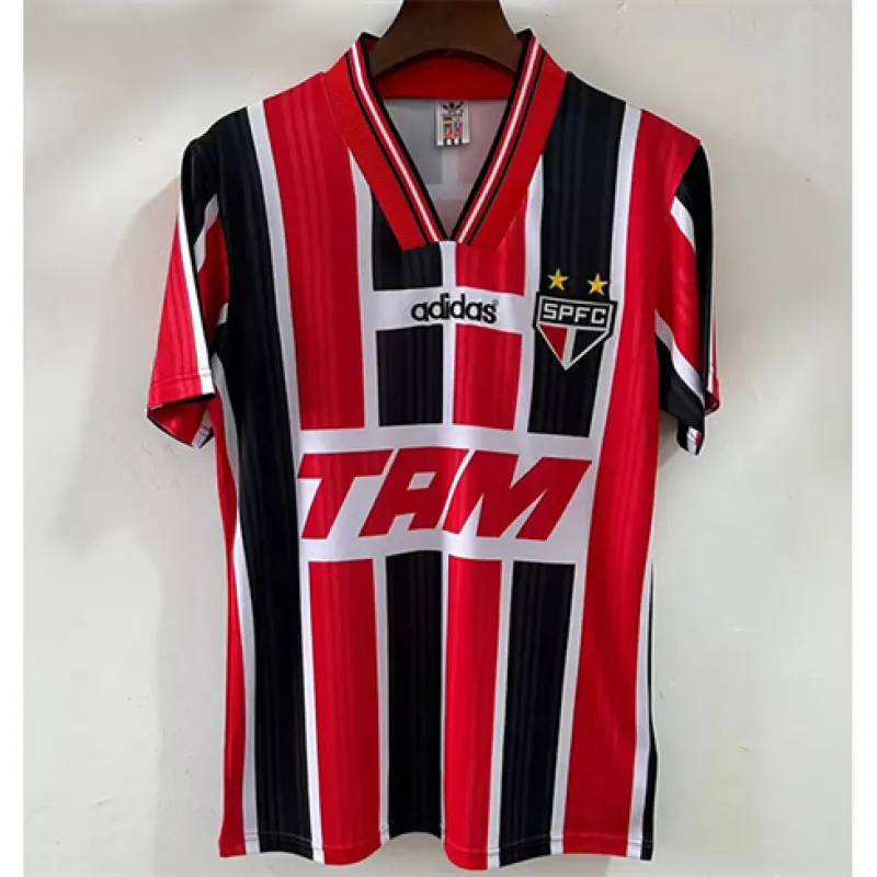 Maillot rétro extérieur de São Paulo en 1996 - Rouge