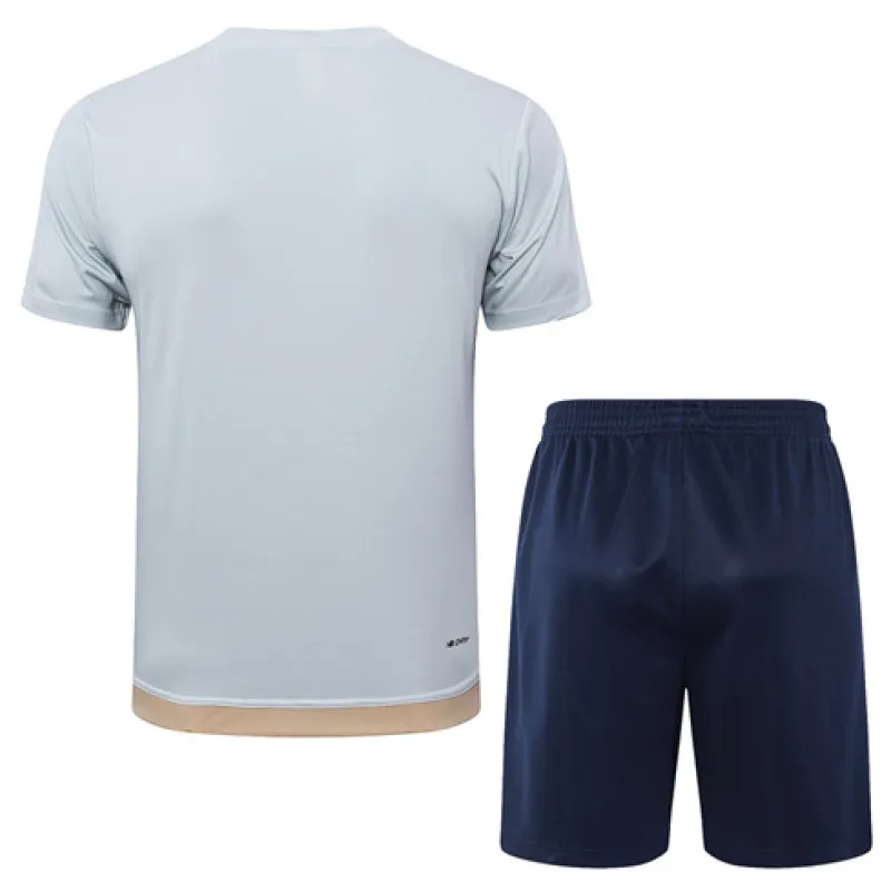 São Paulo 2024/25 Trainingsshirt + Shorts - Hellgrau