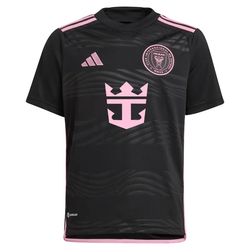 Inter Miami 2024/25 Auswärts-Kinder-Trikot - Schwarz