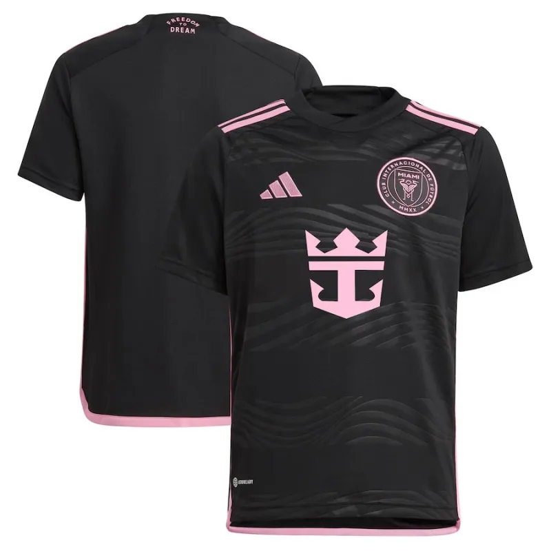 Inter Miami 2024/25 Auswärts-Kinder-Trikot - Schwarz
