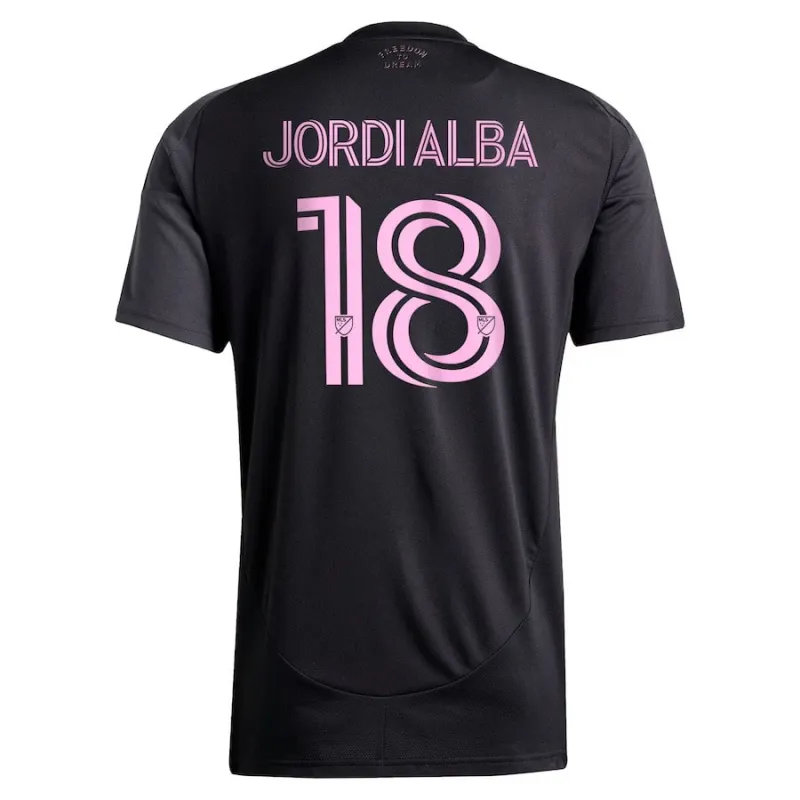 Jordi Alba's Inter Miami 2025/26 Away Jersey - Black
