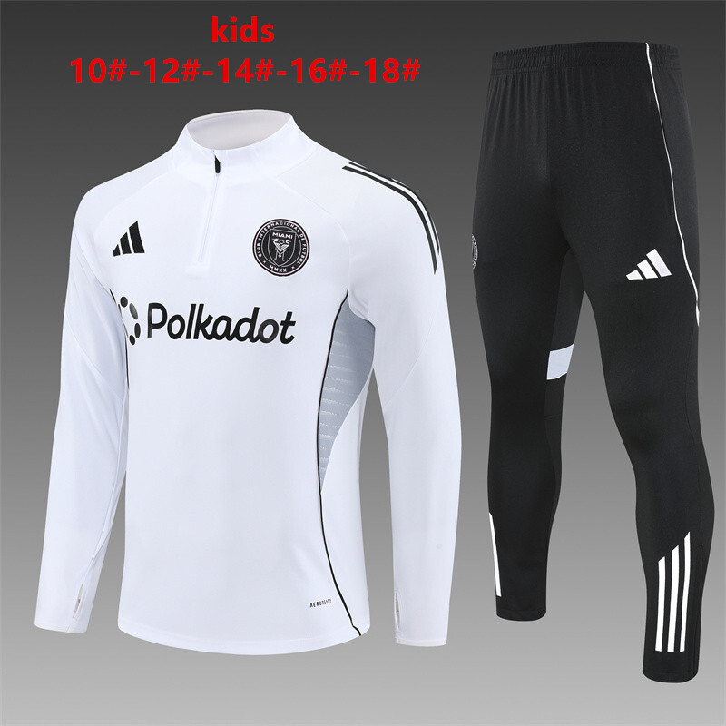 Inter Miami 2025/26 Ensemble Sport Enfant Blanc