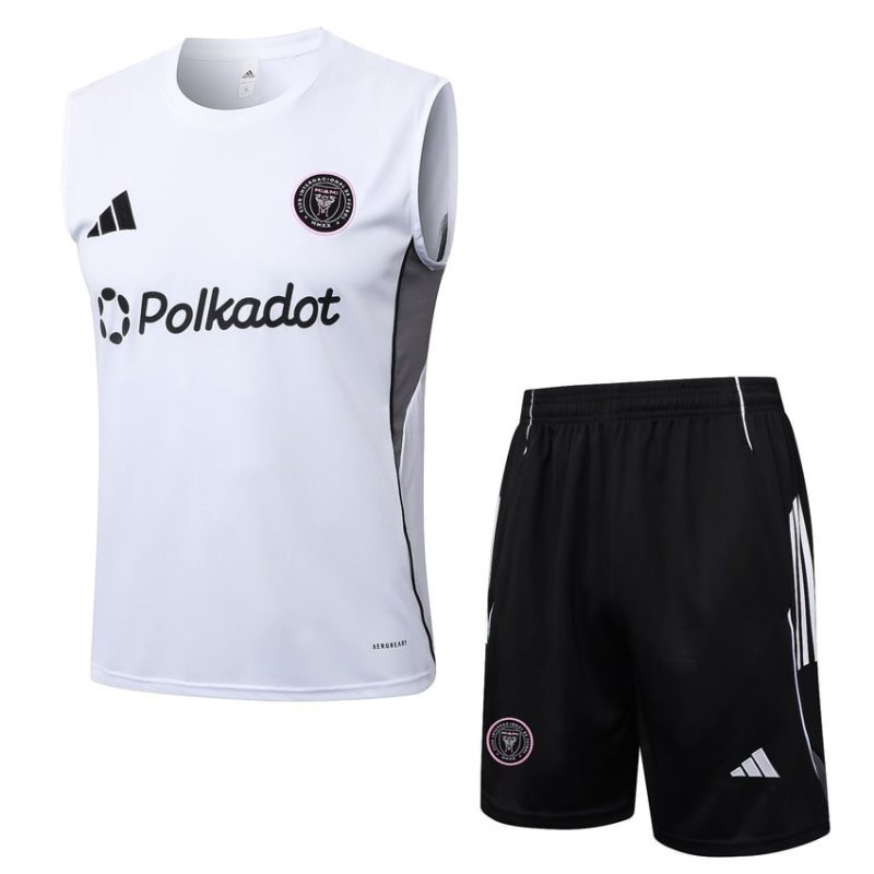 Ensemble Short et Débardeur Inter Miami 2025/26 - Blanc