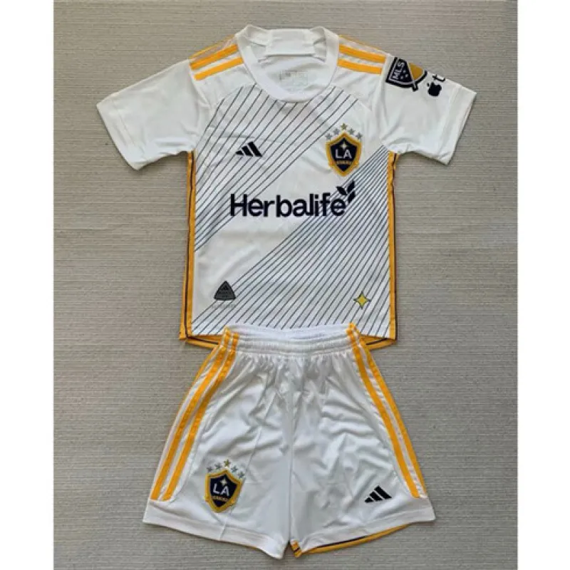 Camiseta local para niños de Los Angeles Galaxy 2024/25 - Blanca