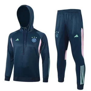 Ropa de deporte real con capucha para niños de Ajax 2024/25 - Azul