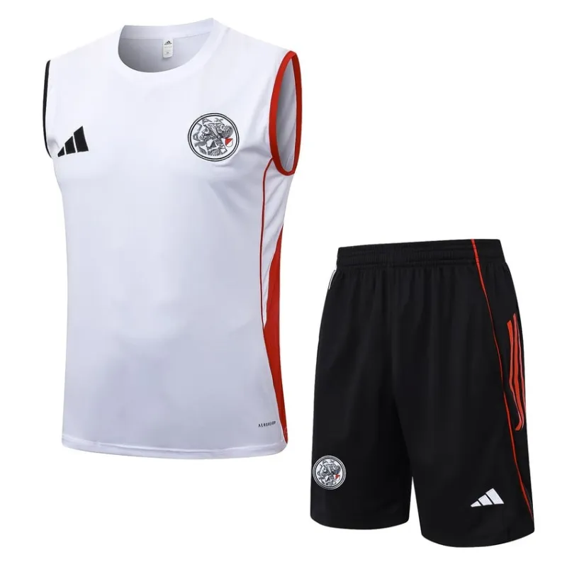 Ajax 2025/26 Shorts und Tank-Top Set - Weiß