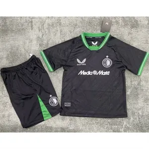 Feyenoord 2024/25 Away Kids Kit - Black