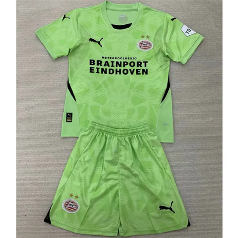 Maillot de gardien de but pour enfants du PSV Eindhoven 2024/25 - Vert