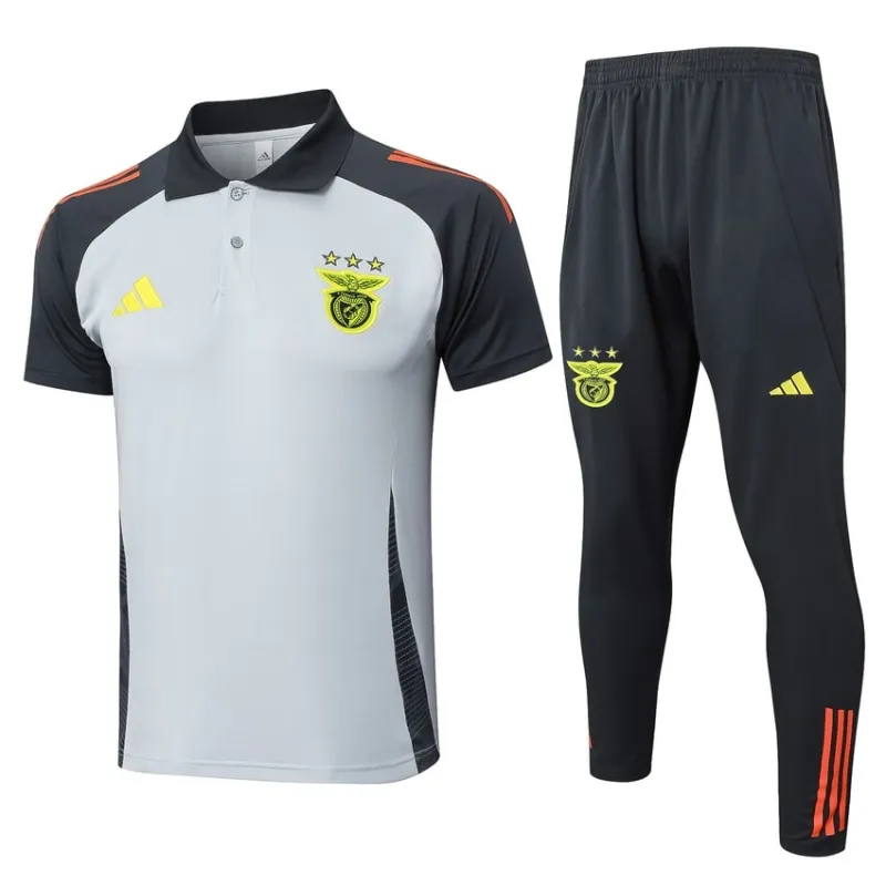 Maglietta da allenamento Polo Benfica 2024/25 + Pantaloni - Bianco