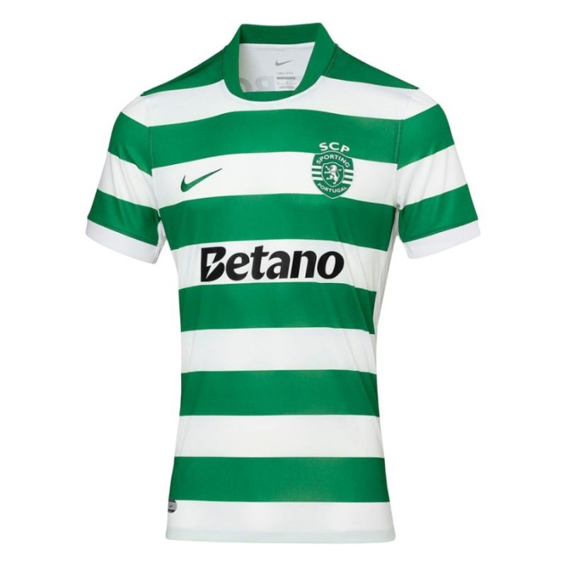 Set di maglia di casa bambini del Sporting CP 2025/26 - Verde/Bianco