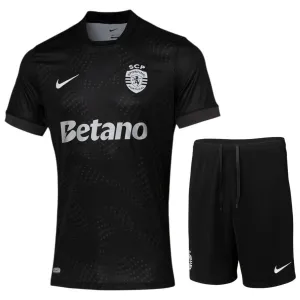 Sporting CP Kids' Jersey + Shorts 2025/26 Away - Black